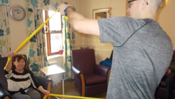 Residents keep fit at Durham care home
